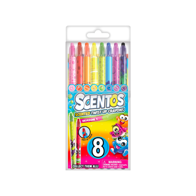 Scentos Scented Twistable Crayons 8 Pack